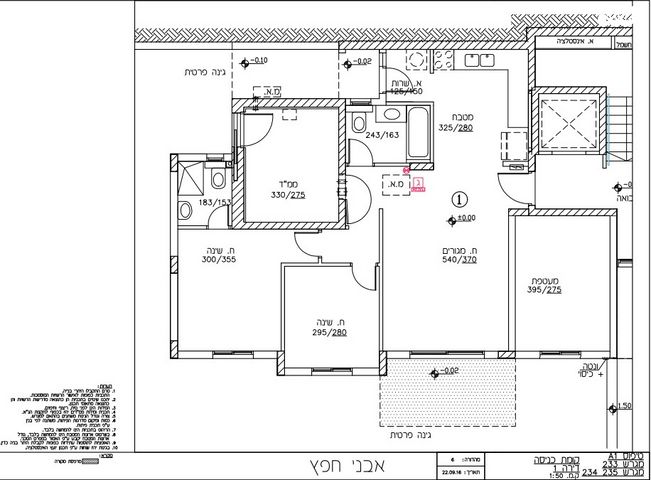 דירת גן, אבני חפץ