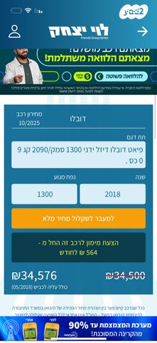 מודעת רכב פיאט דובלו