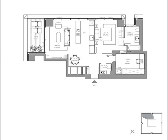 דירה, ויצמן 30, הצפון החדש - כיכר המדינה, תל אביב יפו