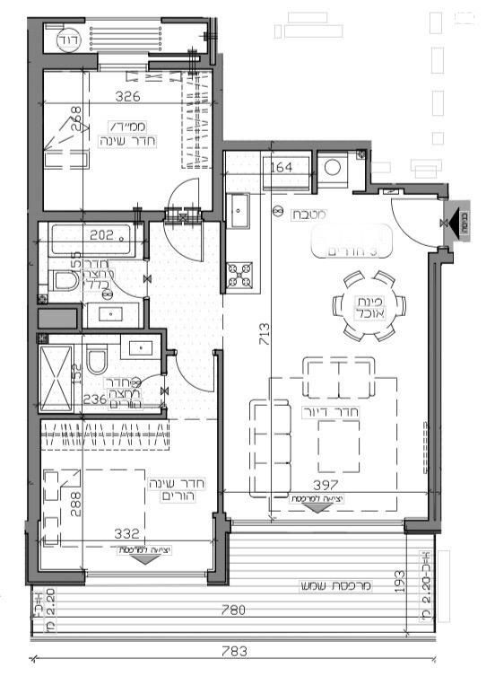 דירה, ויצמן 95, הצפון החדש - צפון, תל אביב יפו