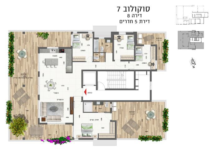 גג/ פנטהאוז, עיר, מרכז העיר, נהריה