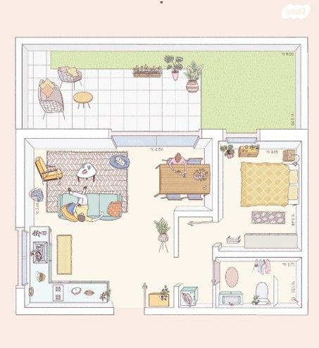 דירת גן, הלסינקי, הצפון החדש - כיכר המדינה, תל אביב יפו