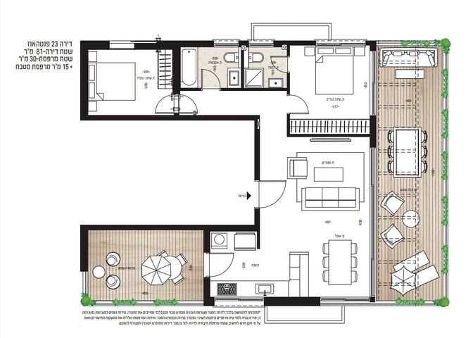 גג/ פנטהאוז, הקונגרס, נווה שאנן, תל אביב יפו