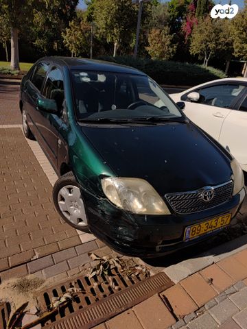 מודעת רכב טויוטה קורולה