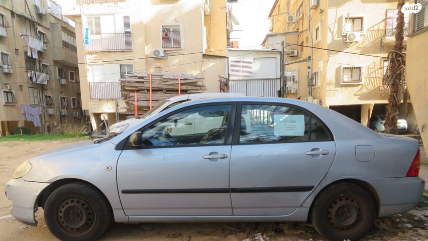 מודעת רכב טויוטה קורולה