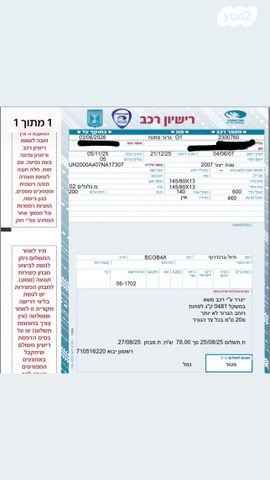 מודעת רכב פרטי/מסחרי