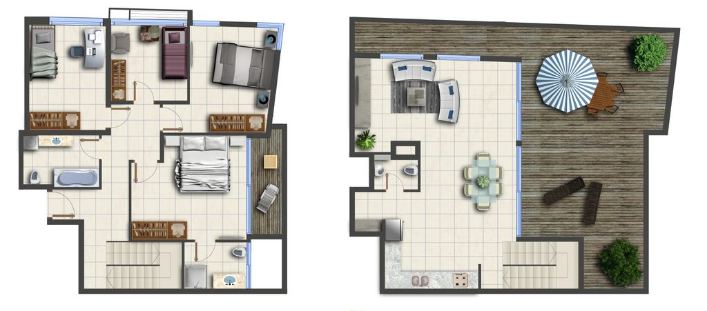 דופלקס, פינסקר 36, לב תל אביב, לב העיר צפון, תל אביב יפו