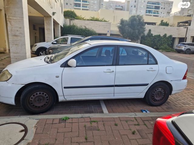 מודעת רכב טויוטה קורולה