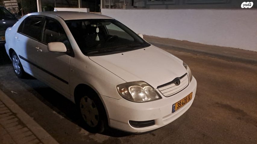 מודעת רכב טויוטה קורולה