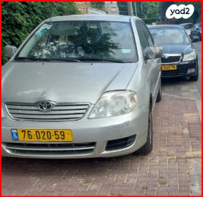מודעת רכב טויוטה קורולה