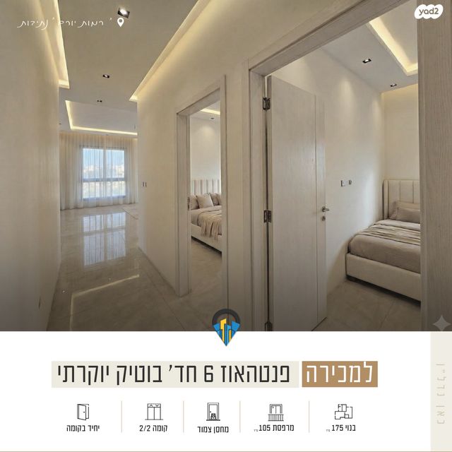 גג/ פנטהאוז, יהדות רוסיה 1, רמת יורם, נתיבות