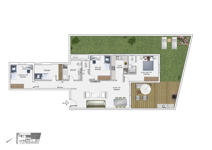 דירת גן, הגפן 5, חולון