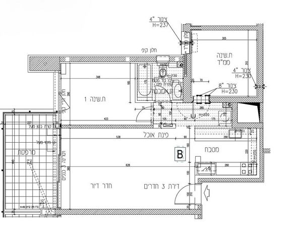 דירה, וינגייט 1, יד אליהו, תל אביב יפו