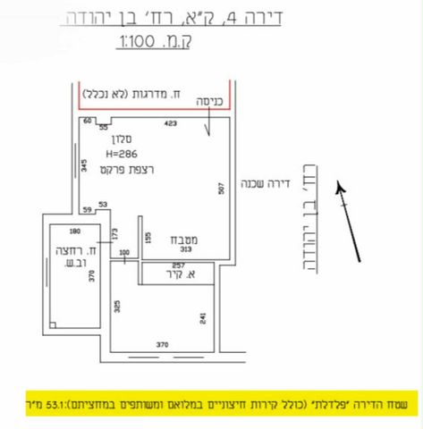 דירה, בן יהודה 21, לב תל אביב, לב העיר צפון, תל אביב יפו