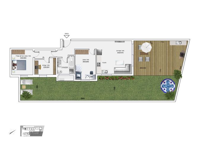 דירת גן, הגפן 5, חולון