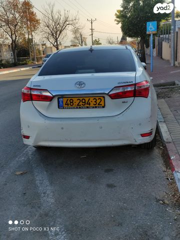 מודעת רכב טויוטה קורולה