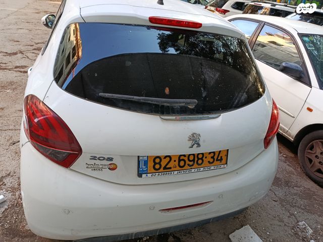 מודעת רכב פיג'ו 208