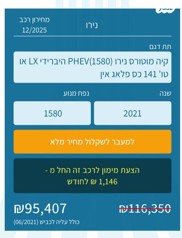 מודעת רכב קיה נירו