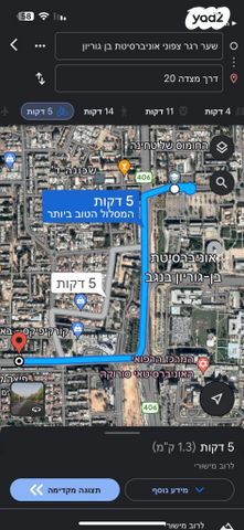 דירה, דרך מצדה 20, שכונה ד', באר שבע