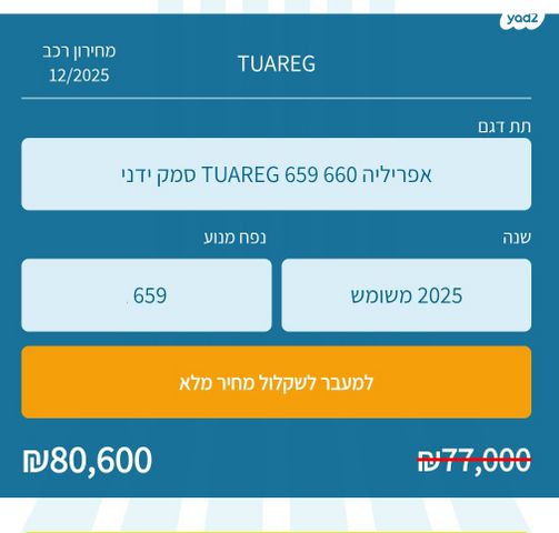 אפריליה Aprilia Tuareg 660