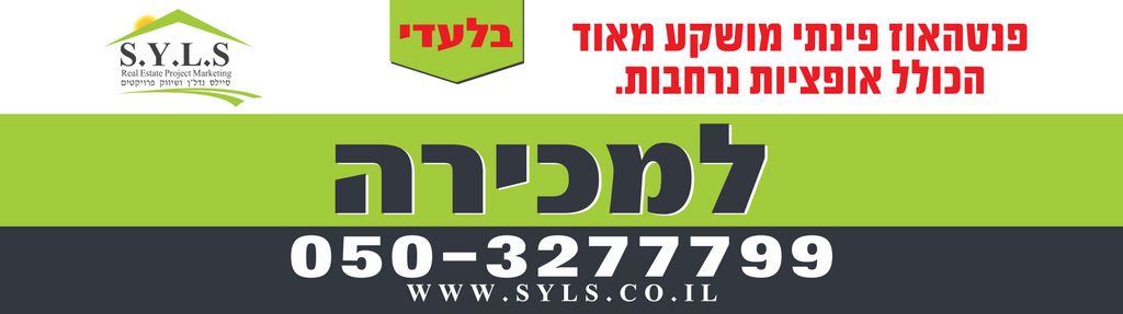 גג/ פנטהאוז, צור הדסה