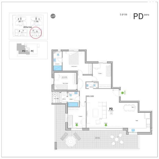 גג/ פנטהאוז, יפה ירקוני 30, נווה איילון, אור יהודה