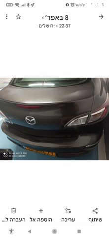 מודעת רכב מאזדה 3