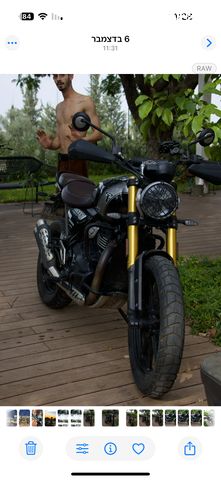 מודעת רכב טריומף Scrambler 400 X
