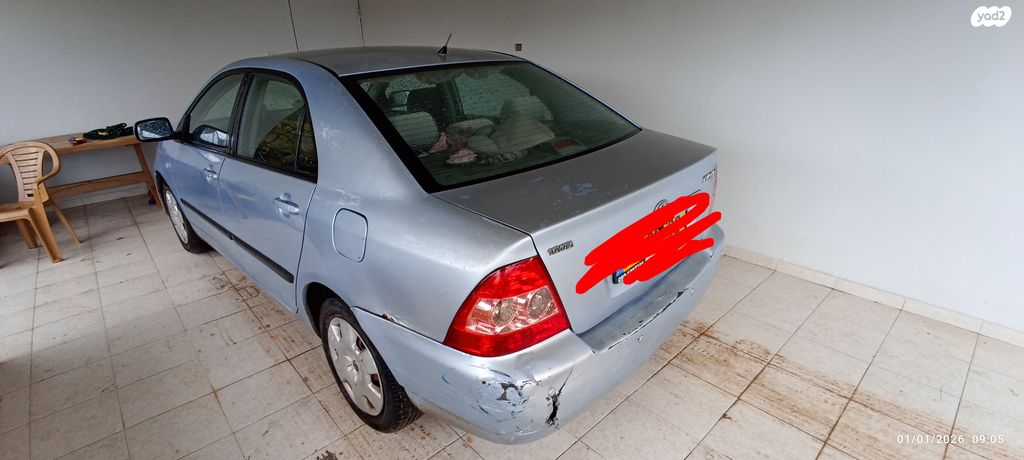 מודעת רכב טויוטה קורולה