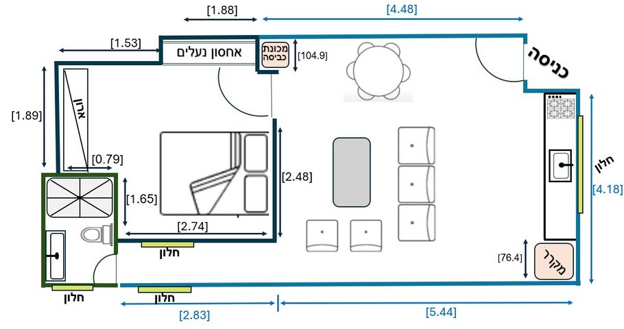 יחידת דיור, אריות הגולן 9, רמת אמיר, קדימה צורן
