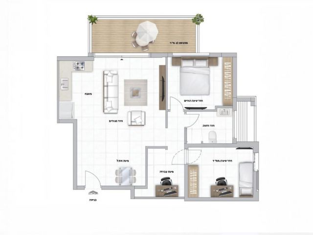 דירה, בועז 14, שכונת חשמונאים, מרכז העיר א, רמת גן