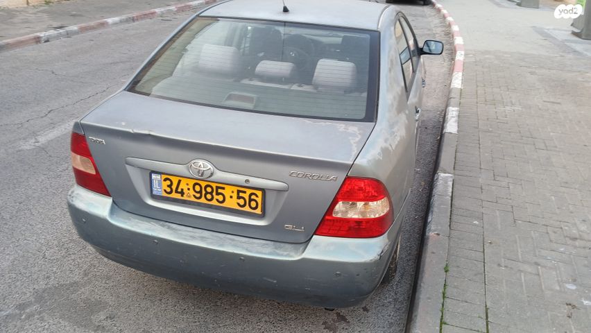 מודעת רכב טויוטה קורולה