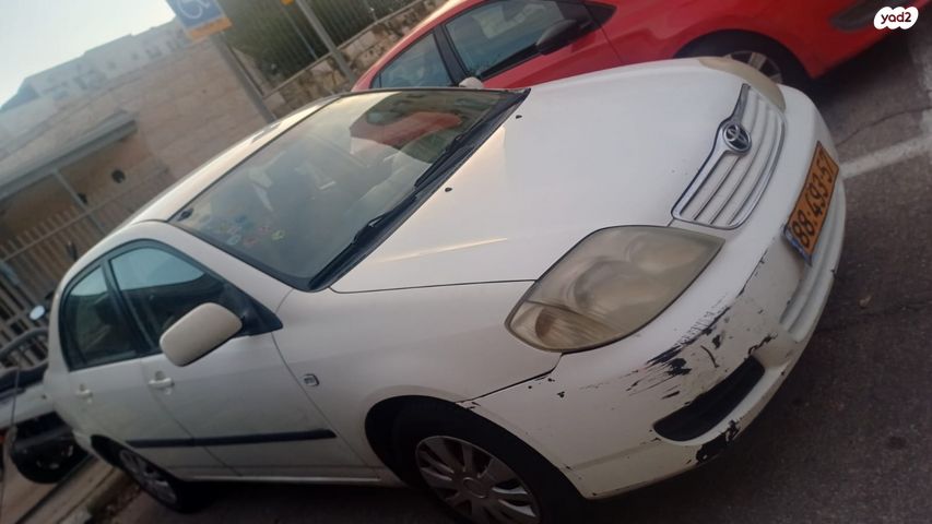 מודעת רכב טויוטה קורולה