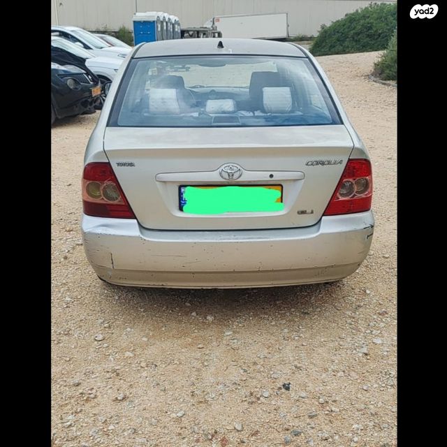 מודעת רכב טויוטה קורולה