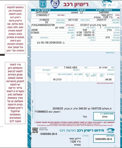 ימאהה T-Max 530