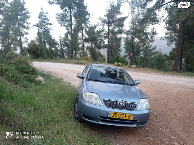 מודעת רכב טויוטה קורולה