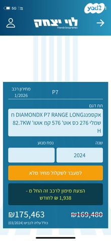 מודעת רכב אקספנג P7