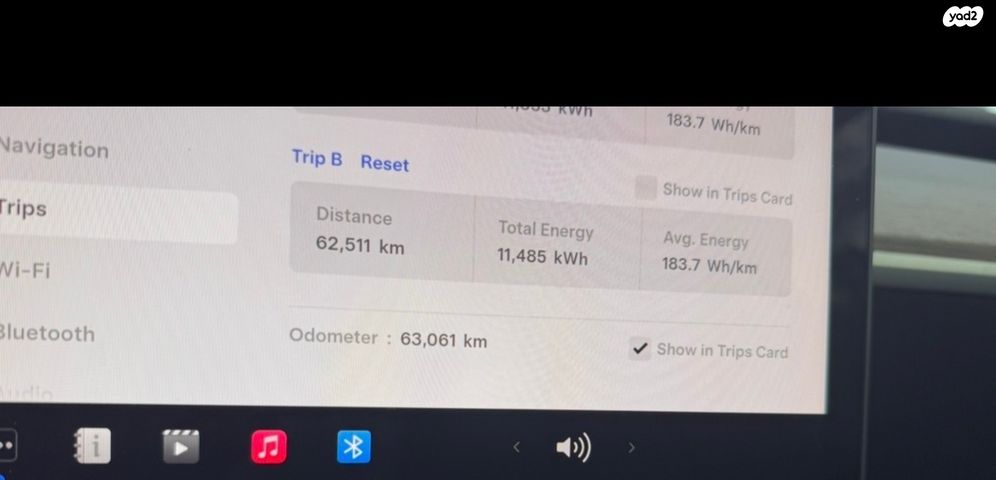 מודעת רכב טסלה מודל Y