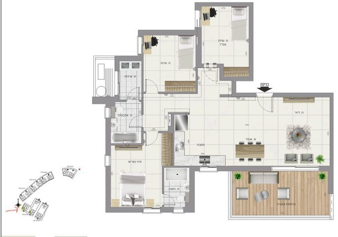 דירה, שדרות הרב משה שמואל שפירא 2, פארק המושבה, באר יעקב