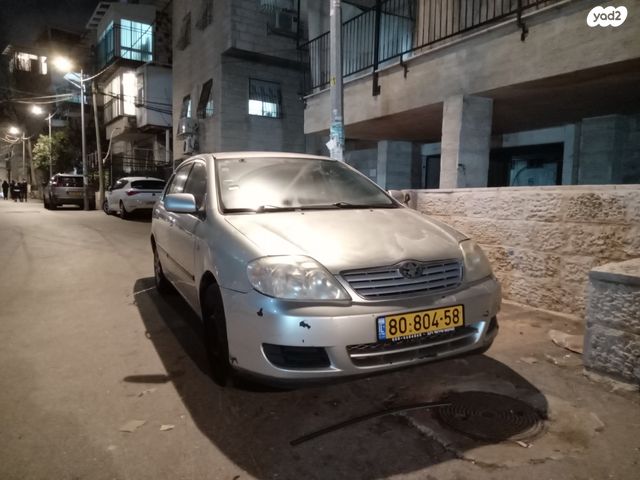 מודעת רכב טויוטה קורולה