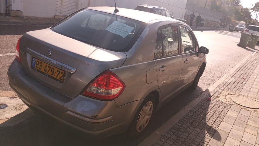 מודעת רכב ניסאן טידה