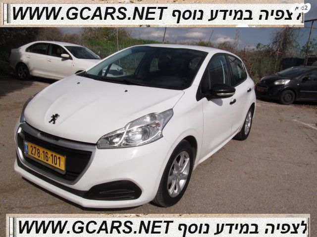 מודעת רכב פיג'ו 208