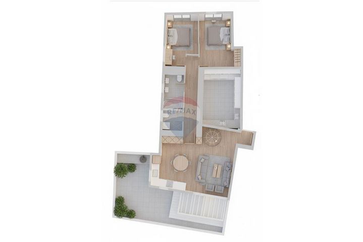 דירת גן, פרופ' שור 8, הצפון החדש - כיכר המדינה, תל אביב יפו