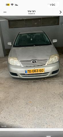 מודעת רכב טויוטה קורולה