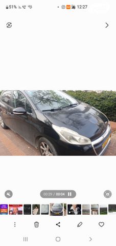 מודעת רכב פיג'ו 208