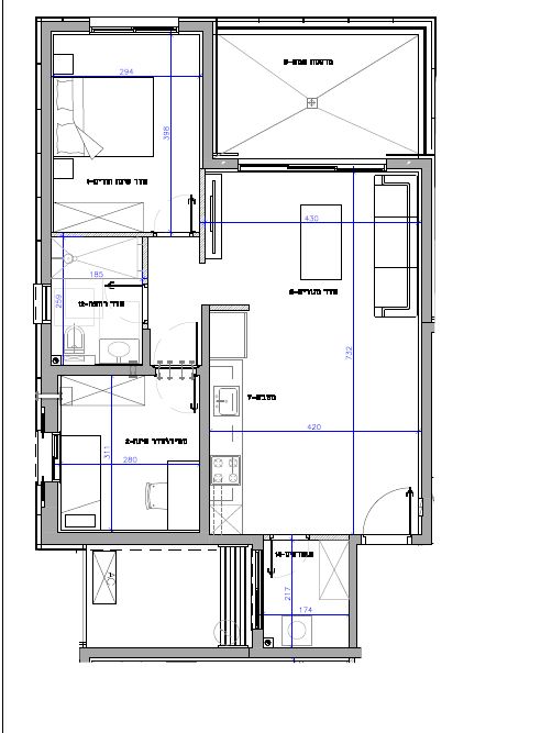 דירה, יצחק שמיר 30, מרכז דרום, רעננה