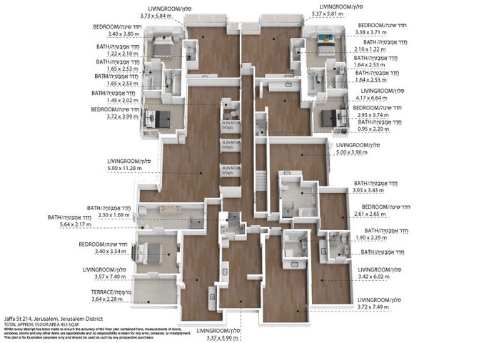 גג/ פנטהאוז, יפו, מקור ברוך, ירושלים