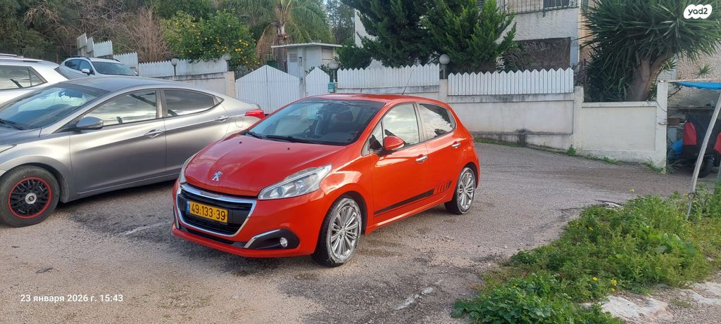 מודעת רכב פיג'ו 208