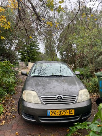 מודעת רכב טויוטה קורולה