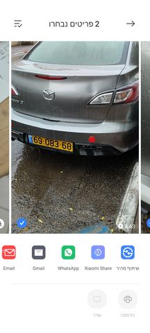 מודעת רכב מאזדה 3